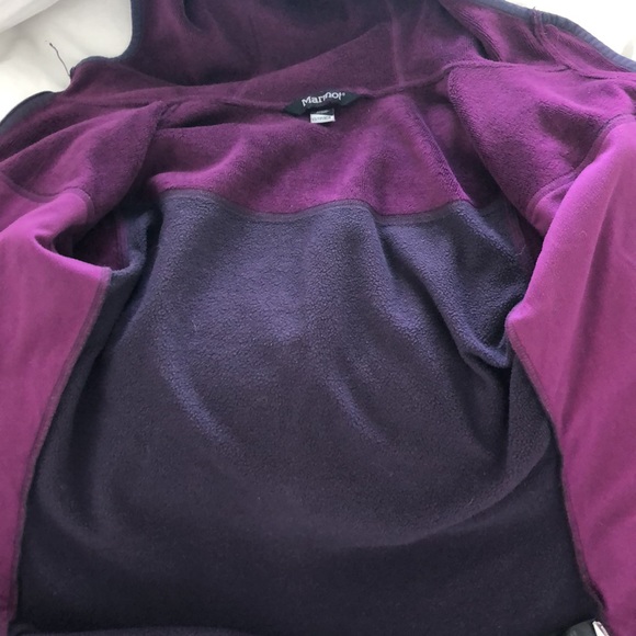 Marmot Womens Sirona Fleece Zip Up Hoodie in Nightshade/Plum - Picture 10 of 11